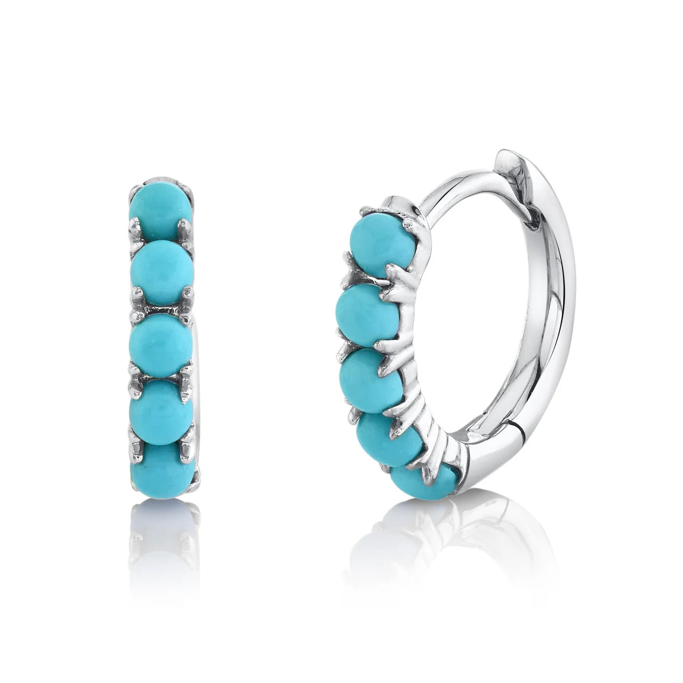 Turquoise Huggie Earring
