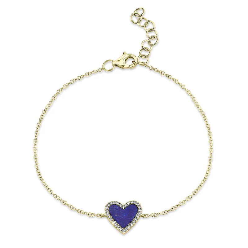 Lapis Heart Bracelet
