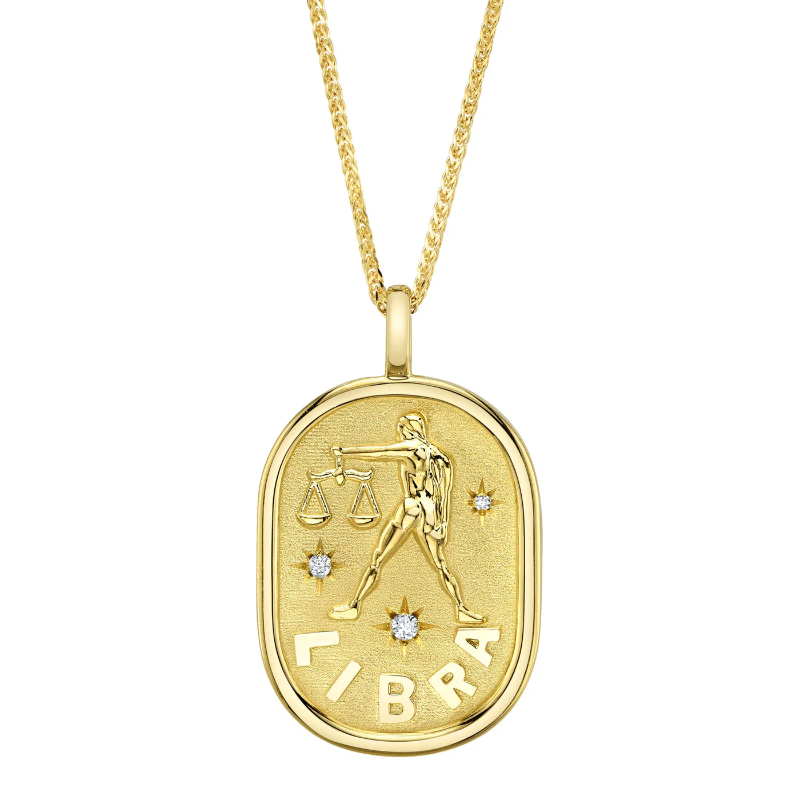 Libra Necklace | Solid 14K Gold Jewelry | Nancy's Jewelry