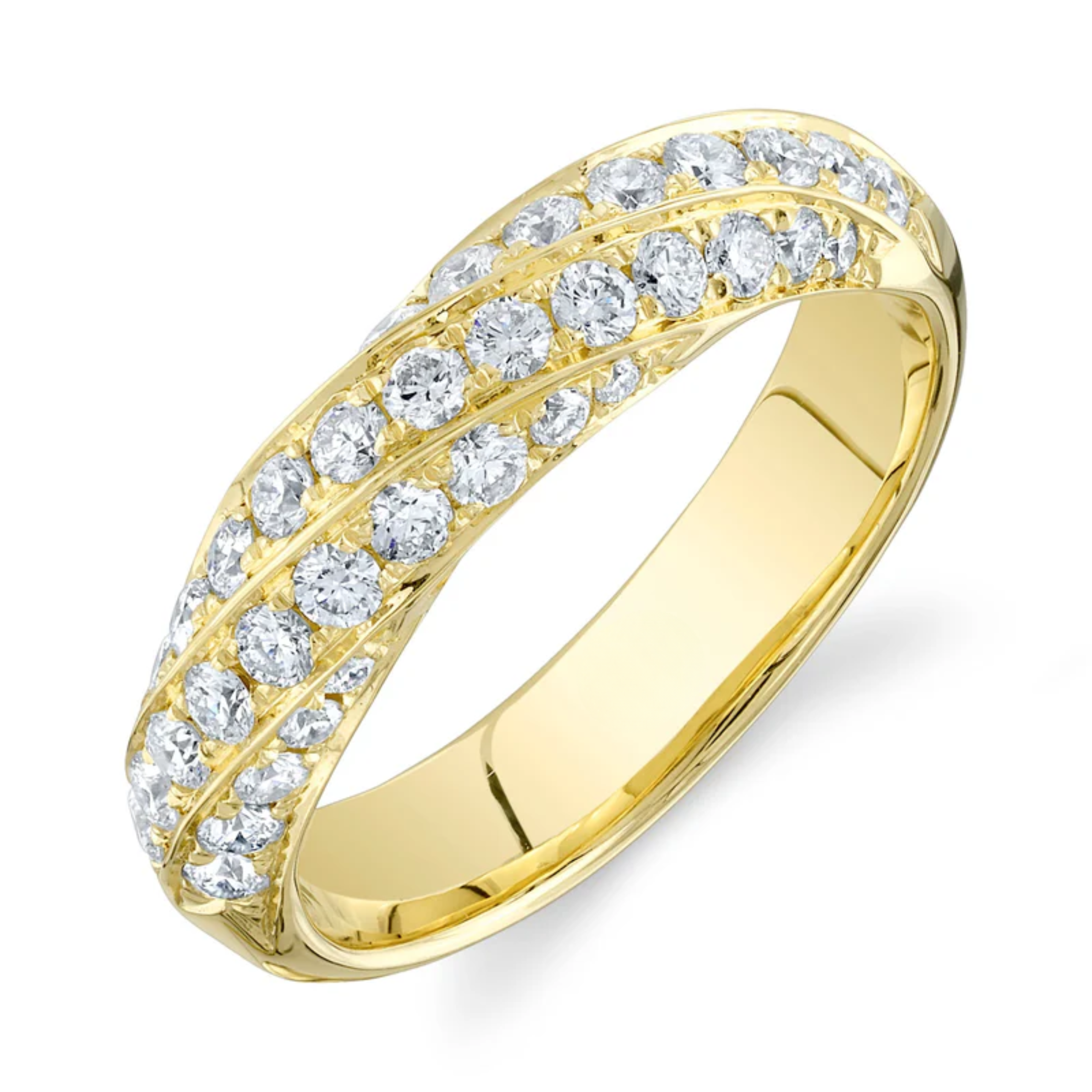 Curved Diamond Band