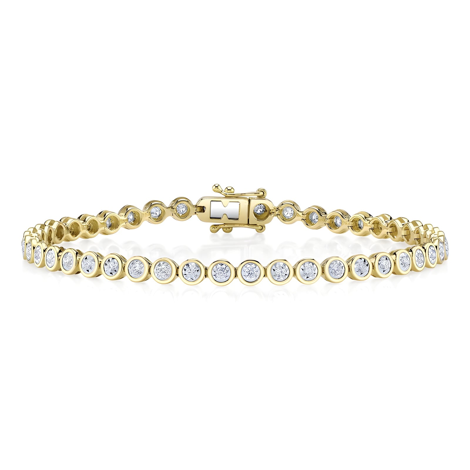 Stella Diamond Bezel Tennis Bracelet
