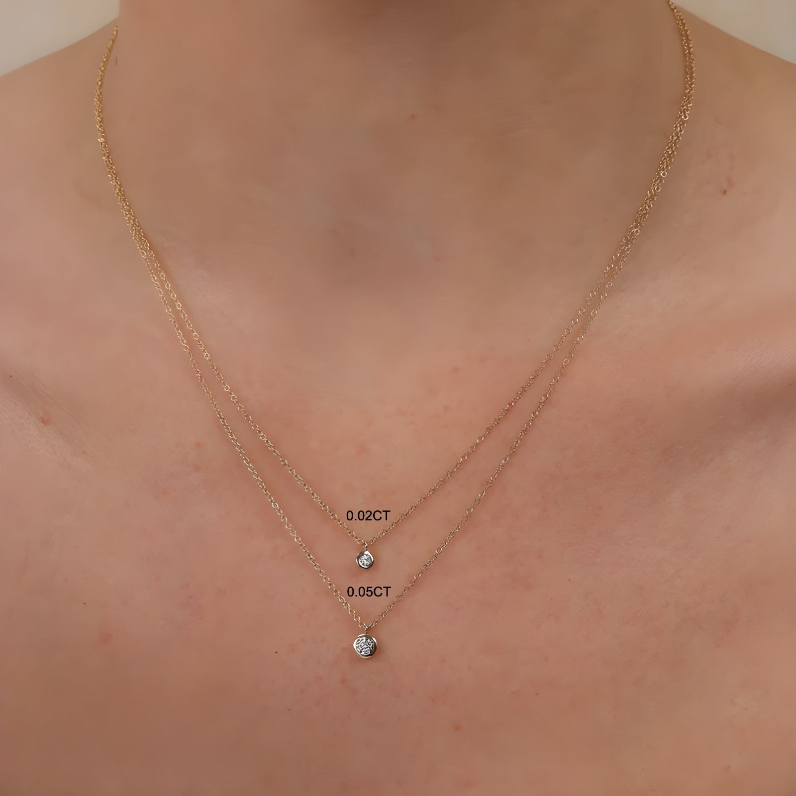 Stella Diamond Bezel Necklace